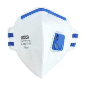 Timco FFP2 Fold Flat Mask - Valved - One Size - Bag of 3 - 770737