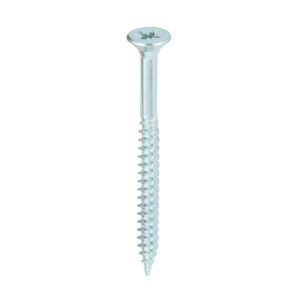 Timco Box of 200 x Twin Woodscrew PZ2 CSK Zinc - 8 x 2 - 00082CWZ