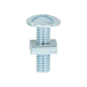 Timco Box of 200 x Roofing Bolt & SQ Nut Zinc - M6 x 20 - 0620RB
