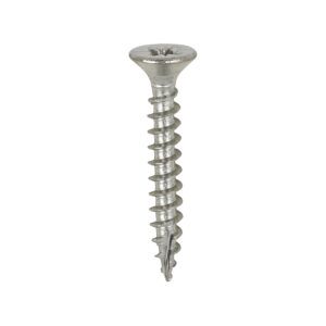 Timco Classic Multi-Purpose Screws - 3.5 x 25 - PZ - Double Countersunk - A4 Stainless Steel - Box of 200 - 35025CLA4