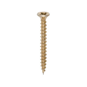 Timco Solo Chipboard & Woodscrews - 3.5 x 35 - PZ - Double Countersunk - Yellow - Box of 200 - 35035SOLOC