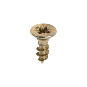 Timco Classic Multi-Purpose Screws - Yellow 4.0 x 12 - PZ - Double Countersunk - Box of 200 - 40012CLAF