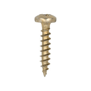 Timco Classic Multi-Purpose Screws - Yellow 4.0 x 20 - PZ - Pan Head - Box of 200 - 40020CLAP