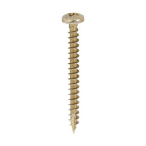 Timco Classic Multi-Purpose Screws - Yellow 4.0 x 40 - PZ - Pan Head - Box of 200 - 40040CLAP
