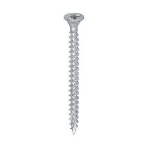 Timco C2 Exterior Strong-Fix Multi-Purpose Premium Screws - Silver 4.0 x 50 - PZ - Double Countersunk - Tub of 300 - 40050C2S
