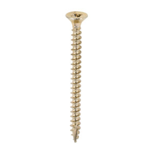 Timco Classic Multi-Purpose Screws - Yellow 4.0 x 50 - PZ - Double Countersunk - Box of 200 - 40050CLAF