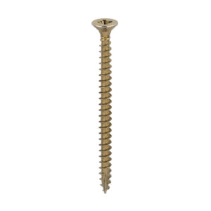 Timco Classic Multi-Purpose Screws - Yellow 4.0 x 55 - PZ - Double Countersunk - Box of 200 - 40055CLAF