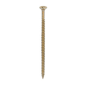 Timco Classic Multi-Purpose Screws - Yellow 4.0 x 80 - PZ - Double Countersunk - Box of 200 - 40080CLAF