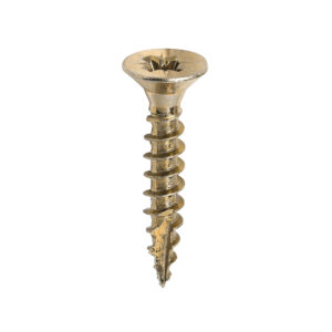 Timco Classic Multi-Purpose Screws - Yellow 4.5 x 25 - PZ - Double Countersunk - Box of 200 - 45025CLAF