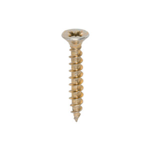 Timco Solo Chipboard & Woodscrews - 4.5 x 30 - PZ - Double Countersunk - Yellow - Box of 200 - 45030SOLOC