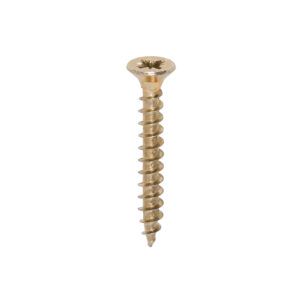 Timco Solo Chipboard & Woodscrews - 4.5 x 35 - PZ - Double Countersunk - Yellow - Box of 200 - 45035SOLOC