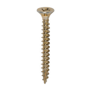 Timco Classic Multi-Purpose Screws - Yellow 4.5 x 40 - PZ - Double Countersunk - Box of 200 - 45040CLAF