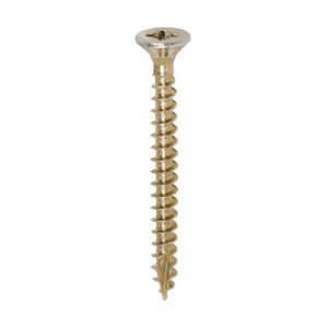 Timco Classic Multi-Purpose Screws - Yellow 4.5 x 45 - PZ - Double Countersunk - Box of 200 - 45045CLAF