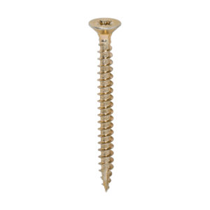 Timco Classic Multi-Purpose Screws - Yellow 4.5 x 50 - PZ - Double Countersunk - Box of 200 - 45050CLAF