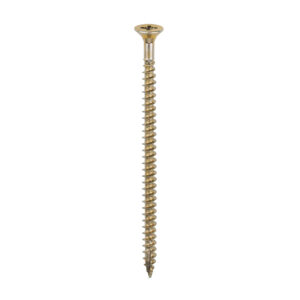 Timco Classic Multi-Purpose Screws - Yellow 4.5 x 80 - PZ - Double Countersunk - Box of 200 - 45080CLAF