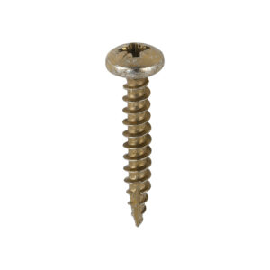 Timco Classic Multi-Purpose Screws - Yellow 5.0 x 30 - PZ - Pan Head - Box of 200 - 50030CLAP
