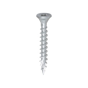 Timco C2 Exterior Strong-Fix Multi-Purpose Premium Screws - Silver 5.0 x 40 - PZ - Double Countersunk - Tub of 200 - 50040C2S