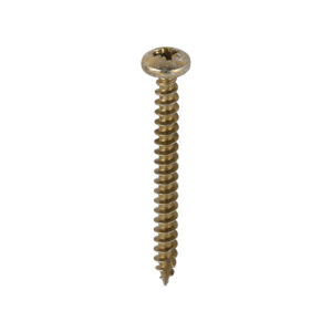 Timco Classic Multi-Purpose Screws - Yellow 5.0 x 50 - PZ - Pan Head - Box of 200 - 50050CLAP
