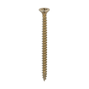 Timco Classic Multi-Purpose Screws - Yellow 5.0 x 55 - PZ - Double Countersunk - Box of 200 - 50055CLAF