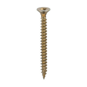 Timco Classic Multi-Purpose Screws - Yellow 5.0 x 60 - PZ - Double Countersunk - Box of 200 - 50060CLAF