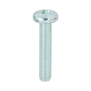 Timco Box of 100 x Machine Screw PZ2 PAN Zinc - M5 x 25 - 5025PPM