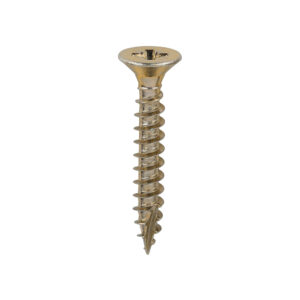 Timco Classic Multi-Purpose Screws - Yellow 6.0 x 40 - PZ - Double Countersunk - Box of 200 - 60040CLAF