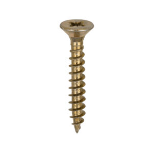 Timco Solo Chipboard & Woodscrews - 6.0 x 40 - PZ - Double Countersunk - Yellow - Box of 200 - 60040SOLOC