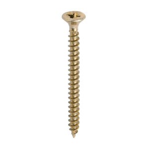 Timco Solo Chipboard & Woodscrews - 6.0 x 70 - PZ - Double Countersunk - Yellow - Box of 200 - 60070SOLOC