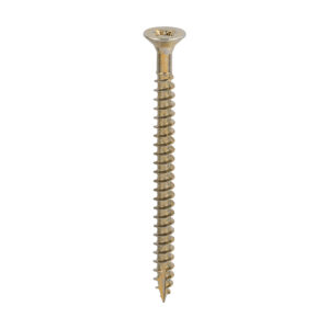 Timco Classic Multi-Purpose Screws - Yellow 6.0 x 80 - PZ - Double Countersunk - Box of 200 - 60080CLAF