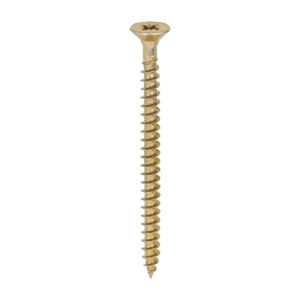 Timco Solo Chipboard & Woodscrews - 6.0 x 80 - PZ - Double Countersunk - Yellow - Box of 200 - 60080SOLOC