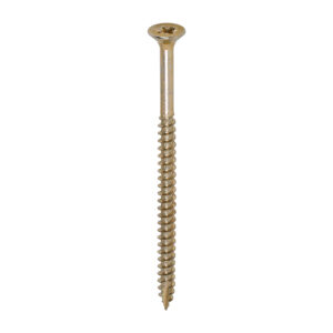 Timco Classic Multi-Purpose Screws - Yellow 6.0 x 100 - PZ - Double Countersunk - Box of 100 - 60100CLAF