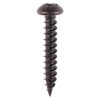 Timco Blackjax Woodscrews - PZ - Round - Black Organic - 6 x 1