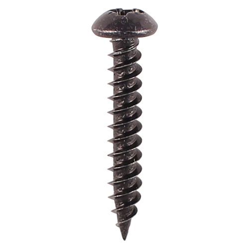 Timco Blackjax Woodscrews - PZ - Round - Black Organic - 6 x 1