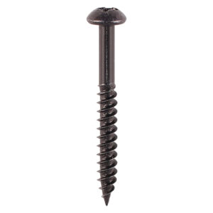 Blackjax Woodscrews - PZ - Round - Black Organic - 8 x 1 1/4