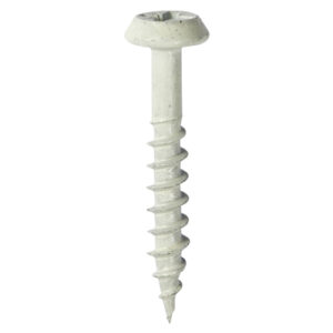 Timco Tub of 300 x Rainwater Screw - White - 4.0 x 40 - 40040CLARW