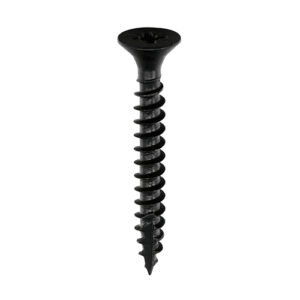 Timco Classic Multi-Purpose Screws - 3.5 x 25 - PZ - Double Countersunk - Exterior - Black Organic - Box of 200 - 35025CLAB