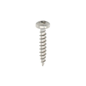 Timco Classic Multi-Purpose Screws - 3.5 x 20 - PZ - Pan Head - A2 Stainless Steel - Box of 200 - 35020CLAPSS