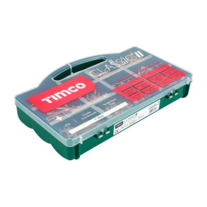 Timco Classic Multi-Purpose Screws - Mixed Tray - PZ - Double Countersunk - Yellow - Tray of 895 - CLASSICTRAY