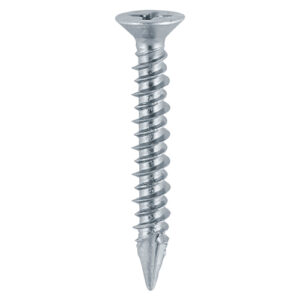 Timco Box of 1000 x PVC Window Screw CSK -BZP - 4.3 x 30 - 105Z