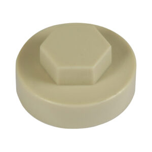 Timco Bag of 1000 x Hex Cover Cap - Beige - 16mm - 1608B17CAP