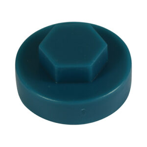 Timco Bag of 1000 x Hex Cover Cap - Ocean Blue - 16mm - 1618C39CAP