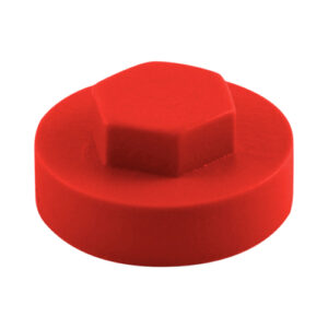 Timco Bag of 1000 x Hex Cover Cap - Poppy Red - 19mm - 1904E53CAP
