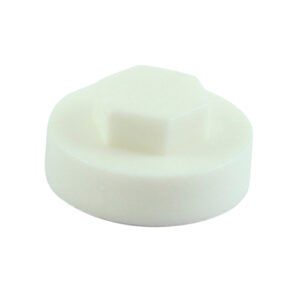 Timco Bag of 1000 x Hex Cover Cap - Pure White - 19mm - 19RAL9010CAP