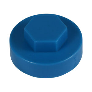 Timco Bag of 1000 x Hex Cover Cap - Solent Blue - 16mm - 1618E53CAP