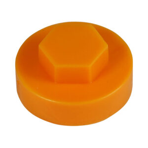Timco Bag of 1000 x Hex Cover Cap - Tangerine - 16mm - 1606E53CAP