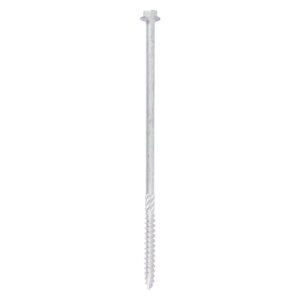 Timco Bag of 10 x Hex Head Timber Screw - Silver - 8.0 x 200 - 8200INH
