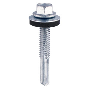 Timco Bag of 100 x Hex No.5 S/Dr Screw W16 - BZP - 5.5 x 32 - ZH32W16