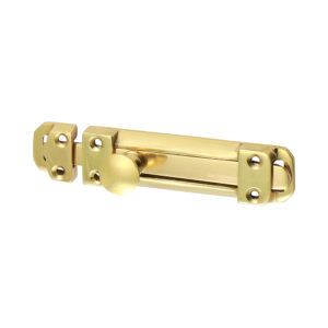 Timco Flat Section Bolt - Polished Brass - 110 x 25mm - 200336