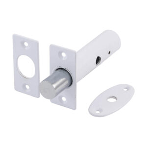 Timco Door Rack Bolt - White - 60mm - Bag of 2 - 200456