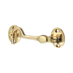 Timco Cabin Hook - Polished Brass - 75mm - 200495